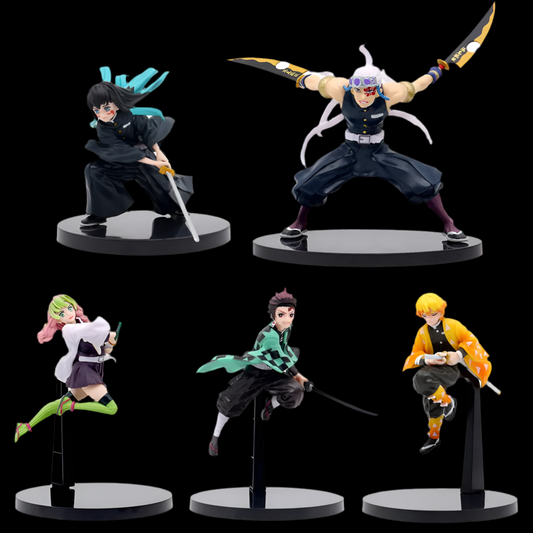 Figurine Demon Slayer 18 cm – Tanjirou, Zenitsu, Nezuko | Bandai PVC